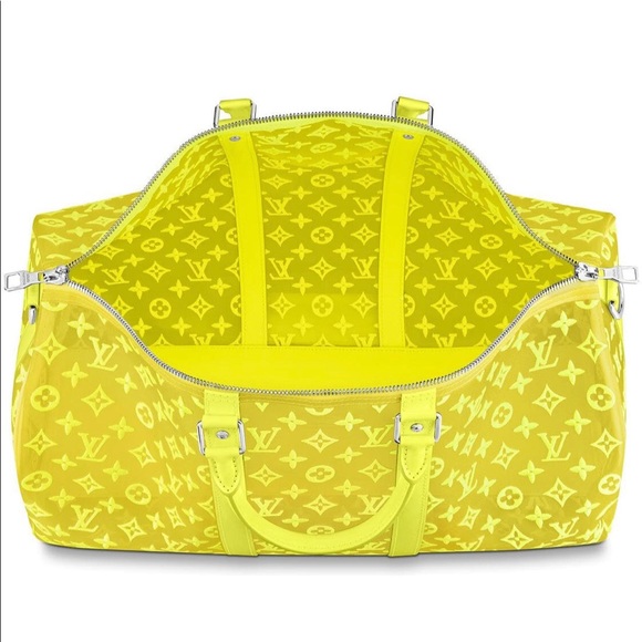 **sold** Louis Vuitton rare Limited Ed. Neon Mesh Keepall Monogram - Picture 3 of 13